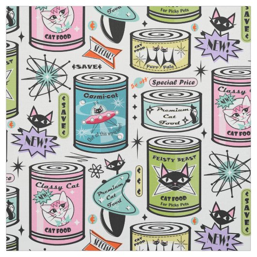 kattenblikken op Bleek grijs ©studioxine Stof (Swatch)