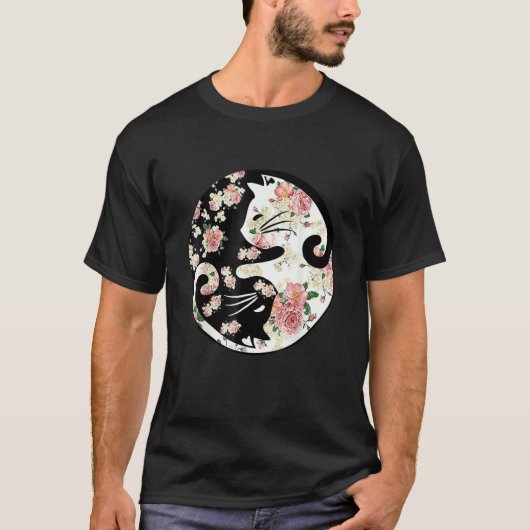 Kattenbloem Bloemstuk Vrouwen Kat Moederdag T-shirt (Voorkant)