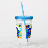 Kattenbloem Ogen Acryl Drinkbeker (Links)