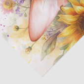 Kattenbloem Waterverf Portret Kunst Tissuepapier (Detail)