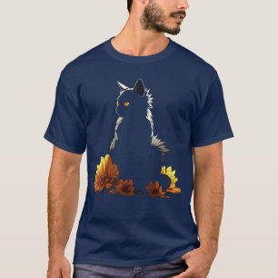 Kattenbloemen Kunstwerk Katten Motief Dier vintage T-shirt