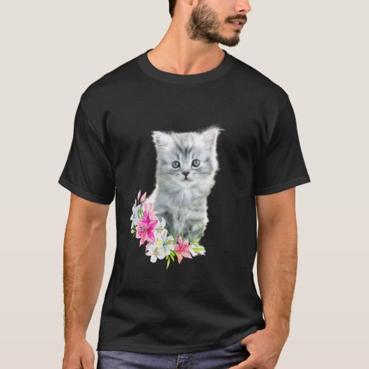 kattenbloemen van katten t-shirt (Voorkant)