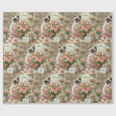 Kattenbloemist Bloem voor Moederdag Cadeaupapier (Vlak)