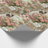 Kattenbloemist Bloem voor Moederdag Cadeaupapier (Hoek)