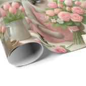 Kattenbloemist Bloem voor Moederdag Cadeaupapier (Rol Hoek)