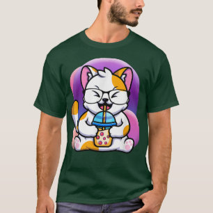 kattenbob eet ramen , anier kawaii neko , kattenee t-shirt
