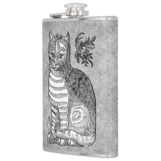  kattenboek illustratieketel heupfles (Links)