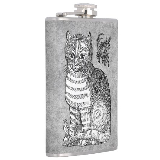  kattenboek illustratieketel heupfles (Rechts)