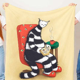 Kattenboek Lezer Liefhebber Fleece Deken