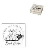 Kattenboek uit de bibliotheek van rubberstempel (Gestempeld)