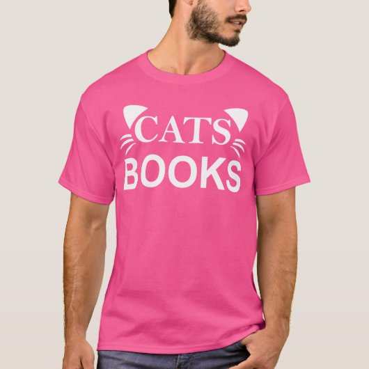 Kattenboeken cadeau t-shirt (Voorkant)