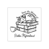  kattenboeken en koffieboekje rubberstempel (Afrduk)