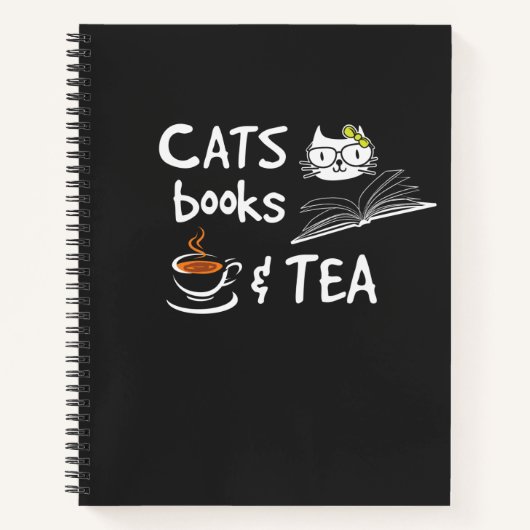 Kattenboeken en thee notitieboek (Voorkant)