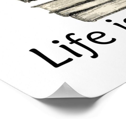 Kattenboeken Het leven is zoet Poster (Hoek)