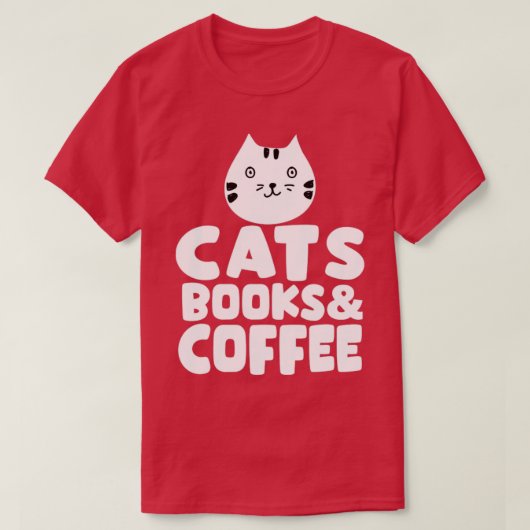 Kattenboekenkoffie T-shirt (Design voorkant)