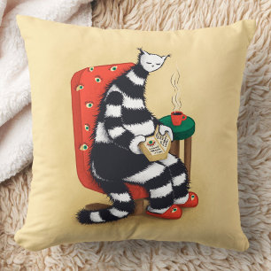Kattenboeklezer Kussen