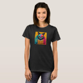 Kattenboekontwerp lezen t-shirt (Voorkant volledig)