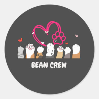 Kattenboon Crew Ronde Sticker
