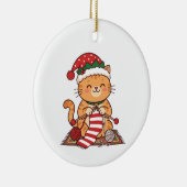 Kattenbreien Sjaal Kerst Ornament Cadeau (Rechts)