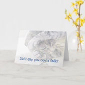 Kattenbriefkaart Kaart (Gele Bloem)