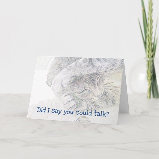 Kattenbriefkaart Kaart (Voorkant)