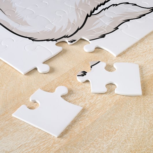 Kattenbril Legpuzzel (Zijkant)