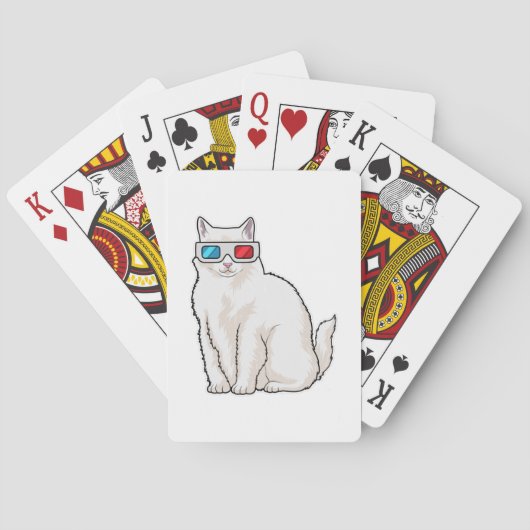 Kattenbril Pokerkaarten (Achterkant)