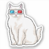 Kattenbril Sticker (Voorkant)