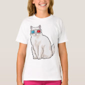 Kattenbril T-shirt (Voorkant)