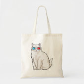 Kattenbril Tote Bag (Voorkant)