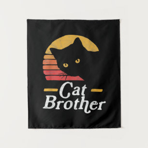 Kattenbroer vintage stijl retro cadeau voor katten wandkleed