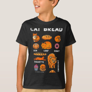 Kattenbrood Bolletje Brood Mops Katje Voedsel Pun  T-shirt
