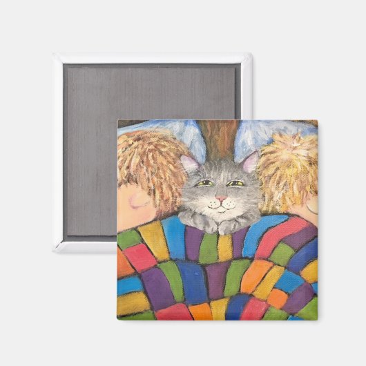 kattenbroodje magneet (Voorkant / Achterkant)