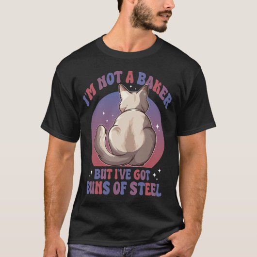 Kattenbroodjes van Staal Grappige Schattige Kat Hu T-shirt (Voorkant)