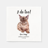 Kattenbruiloft Cocktailservetjes Servet (Voorkant)