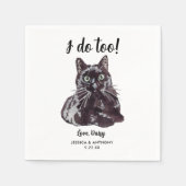 Kattenbruiloft Cocktailservetjes Servet (Voorkant)