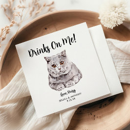 Kattenbruiloft Cocktailservetjes Servet