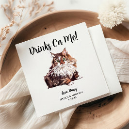 Kattenbruiloft Cocktailservetjes Servet