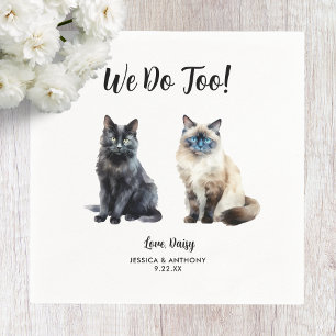 Kattenbruiloft Cocktailservetjes Servet