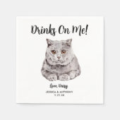 Kattenbruiloft Cocktailservetjes Servet (Voorkant)