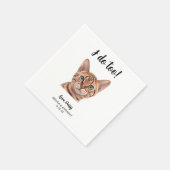 Kattenbruiloft Cocktailservetten Servet (Hoek)