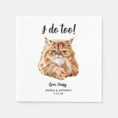 Kattenbruiloft Cocktailservetten Servet (Voorkant)