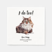 Kattenbruiloft Cocktailservetten Servet (Voorkant)