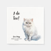 Kattenbruiloft Cocktailservetten Servet (Voorkant)