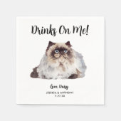 Kattenbruiloft Cocktailservetten Servet (Voorkant)
