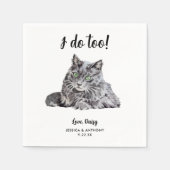 Kattenbruiloft Cocktailservetten Servet (Voorkant)