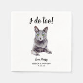 Kattenbruiloft Cocktailservetten Servet (Voorkant)