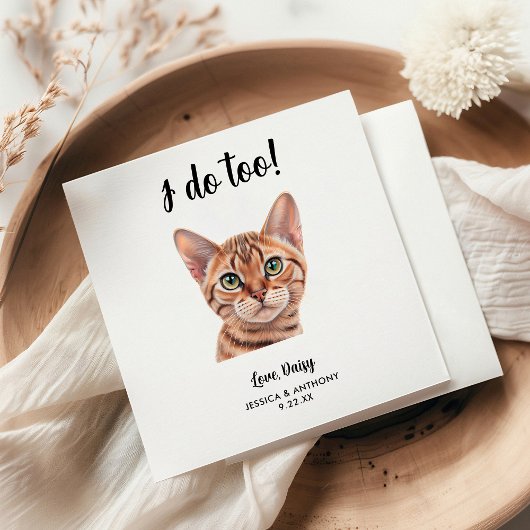 Kattenbruiloft Cocktailservetten Servet