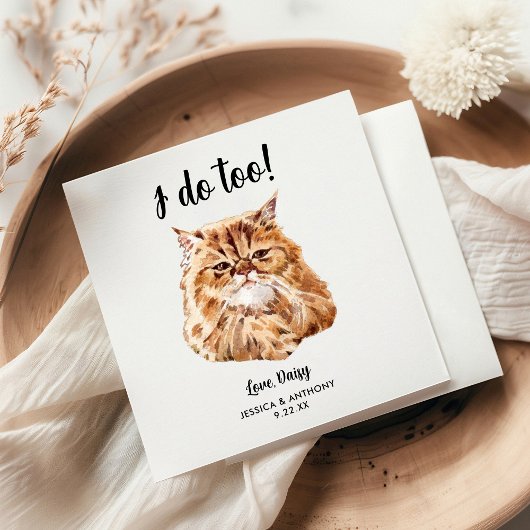 Kattenbruiloft Cocktailservetten Servet