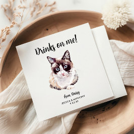 Kattenbruiloft Cocktailservetten Servet